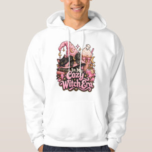 Sudadera Era de Bruja Acogedora Halloween Rosa Lindo