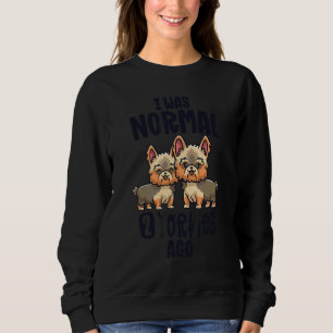 Sudadera Era Normal Hace 2 Yorkies Mamá Yorkshire Terrier