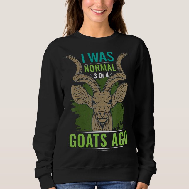 Sudadera Era normal hace 3 o 4 cabras cabra 2 (Anverso)