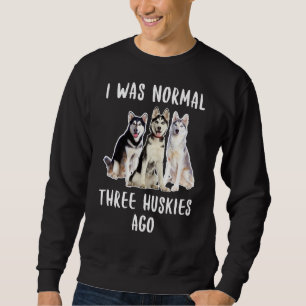 Sudadera Era Normal Hace Tres Esposos Divertidos Perros