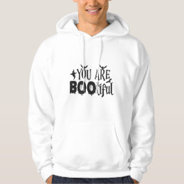 Sudadera Eres Bootia Tipografía Negra Inteligente De Hallow