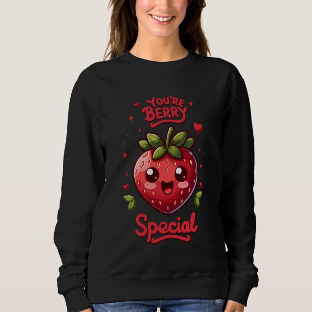 Sudadera Eres especial de Berry. Fresa. (Anverso)