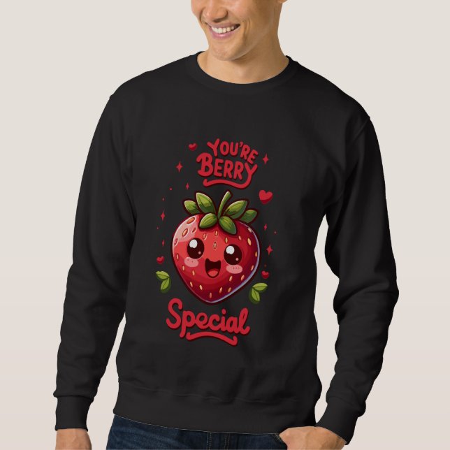 Sudadera Eres especial de Berry. Fresa. (Anverso)