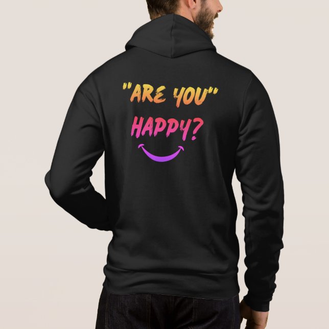 Sudadera ¿Eres feliz? (Reverso)