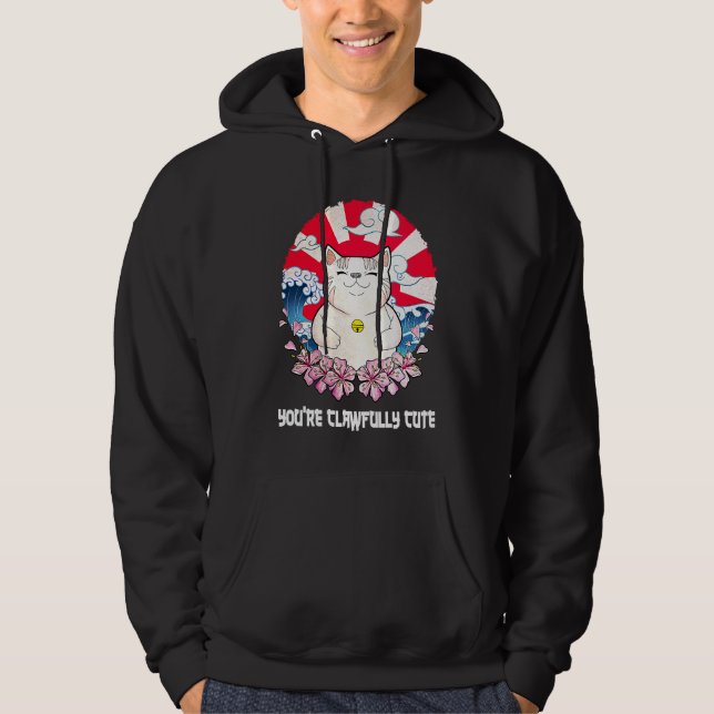Sudadera Eres Gatito De Parejas De Gato Demasiado Bonito    (Anverso)