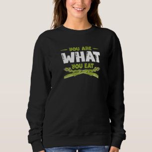 Sudadera Eres lo que comes vegetal vegano Espárragos