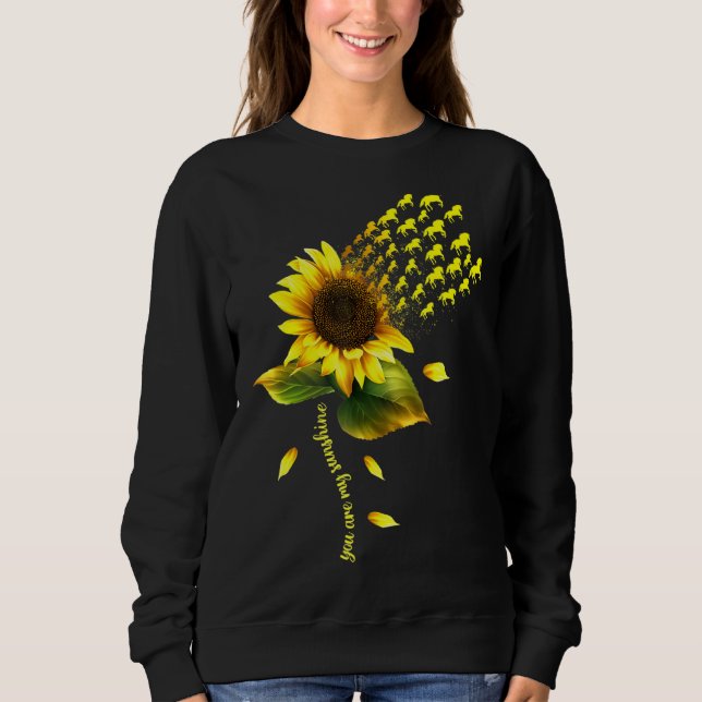 Sudadera Eres Mi Caballo Sunshine Caballos De Girasol (Anverso)