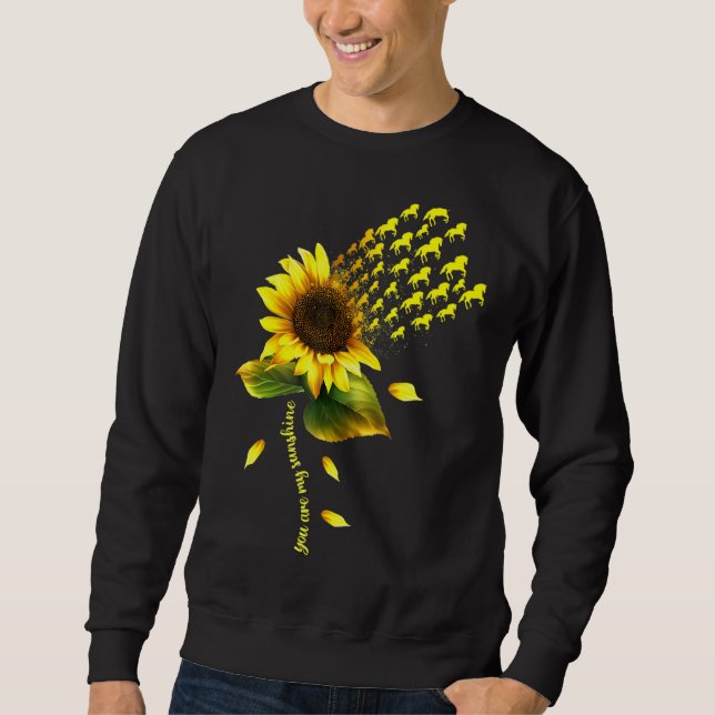 Sudadera Eres Mi Caballo Sunshine Caballos De Girasol (Anverso)