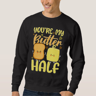 Sudadera Eres Mi Media Mantequilla Día de San Valentín