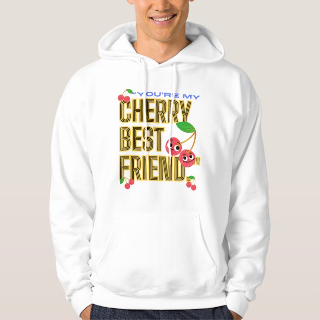 SUDADERA ERES MI MEJOR AMIGO CHERRY (Anverso)