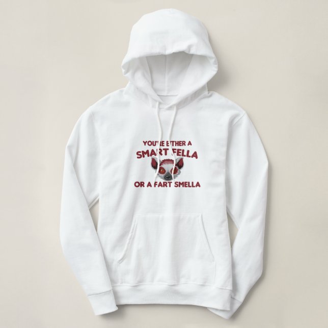 Sudadera ¿Eres Un Chico Inteligente O Una Chica? (Diseño del anverso)