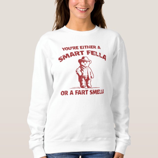 Sudadera ¿Eres Un Chico Inteligente O Una Chica? Camiseta (Anverso)