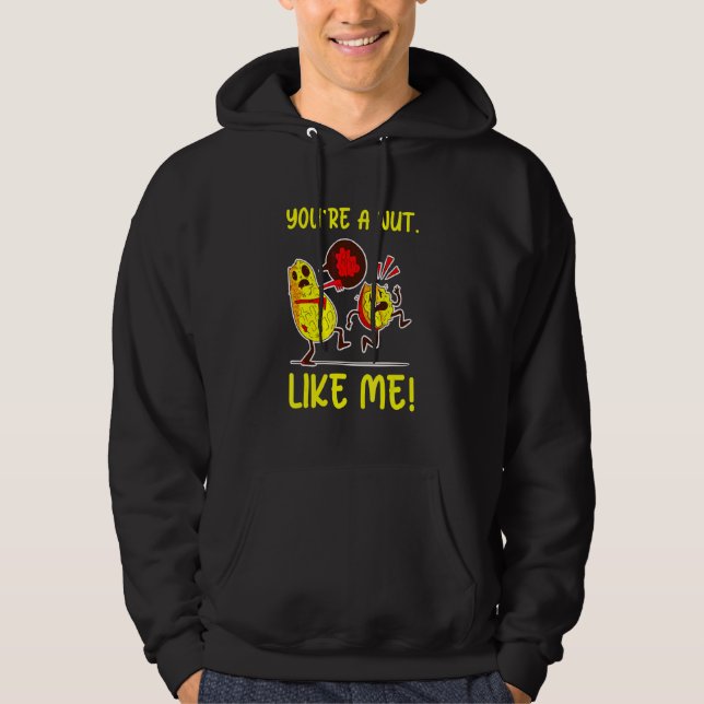 Sudadera Eres un fruto seco como yo Semilla de planta comes (Anverso)