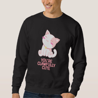 Sudadera Eres un gato adorable con garras Parejas gatito