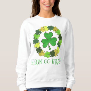 Sudadera Erin Go Bragh Shamrock Saint Patrick's Day