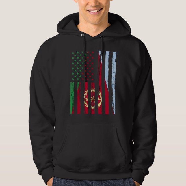 Sudadera Eritrea Flag America US It is in my DNA  for Eritr (Anverso)