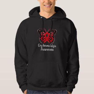 Sudadera Eritromelalgia Conciencia Guerrero Apoyo Cinta Roj