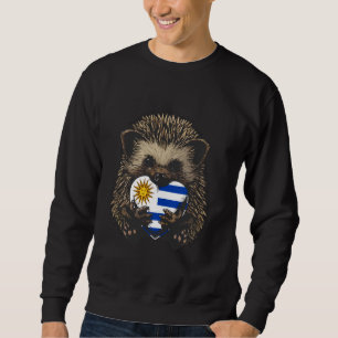 Sudadera Erizo de la bandera de Uruguay raíces uruguayas co