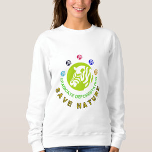 Sudadera erradicar la deforestación salvar la naturaleza