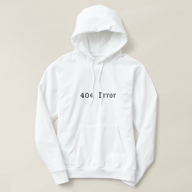 Sudadera Error 404 (Diseño del anverso)