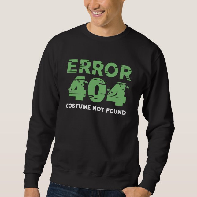Sudadera Error 404 Costume No Encontrado (Anverso)