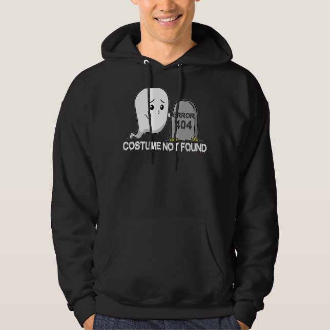 Sudadera Error 404 Costume No Encontrado Ghost Boo Hallowee (Anverso)