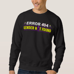 Sudadera Error 404 Sexo No Encontrado Bandera No Binaria Lg