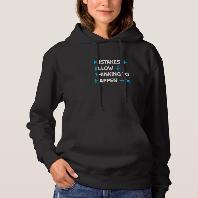 Sudadera Error al permitir pensar que ocurrió el profesor d (Anverso)