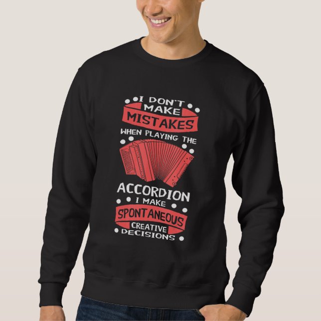 Sudadera Error de acordeón Instrumento musical Polka Player (Anverso)