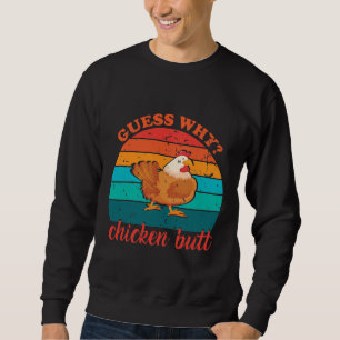 Sudadera error de pollo adivinar por qué