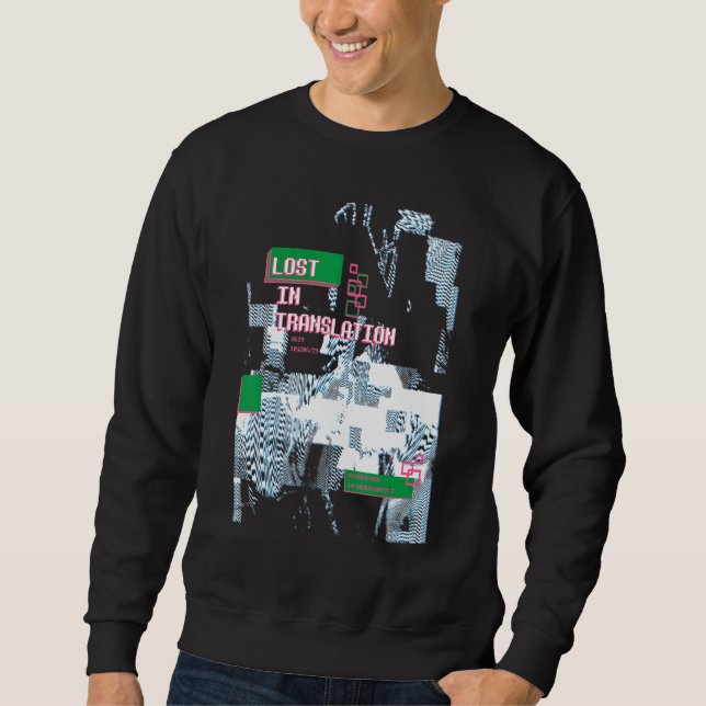 Sudadera Error del nerd del programador de Geek de Glitch d (Anverso)