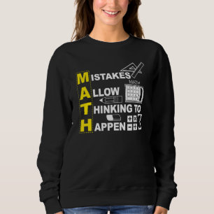 Sudadera Errores De Matemáticas De Maestros Permiten Pensar