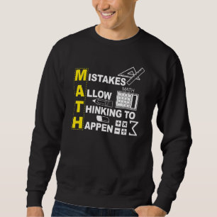 Sudadera Errores De Matemáticas De Maestros Permiten Pensar