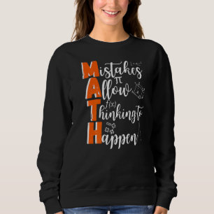 Sudadera Errores Matemáticos Permiten Que El Pensamiento Oc