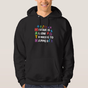 Sudadera Errores permiten que el pensamiento ocurra como pr