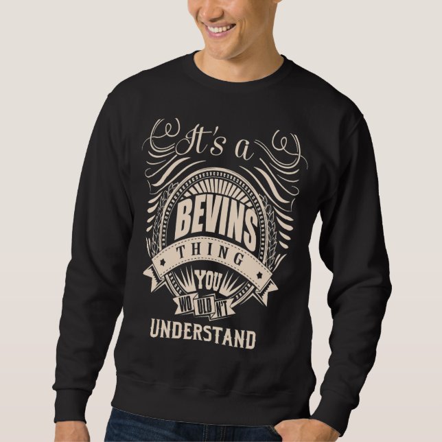 Sudadera Es algo BEVINS que no entenderías (Anverso)