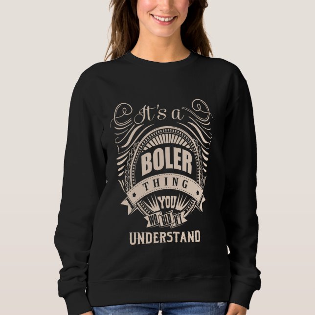 Sudadera Es algo BOLER Regalos (Anverso)