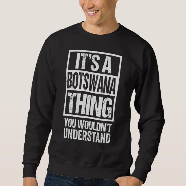 Sudadera Es algo de Botswana que no entenderías los murciél (Anverso)