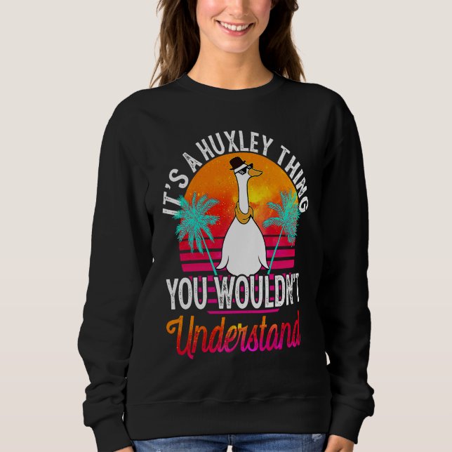 Sudadera Es algo de Huxley que no entenderías  Huxley (Anverso)