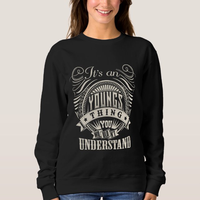 Sudadera Es algo de jóvenes que no entenderías (Anverso)