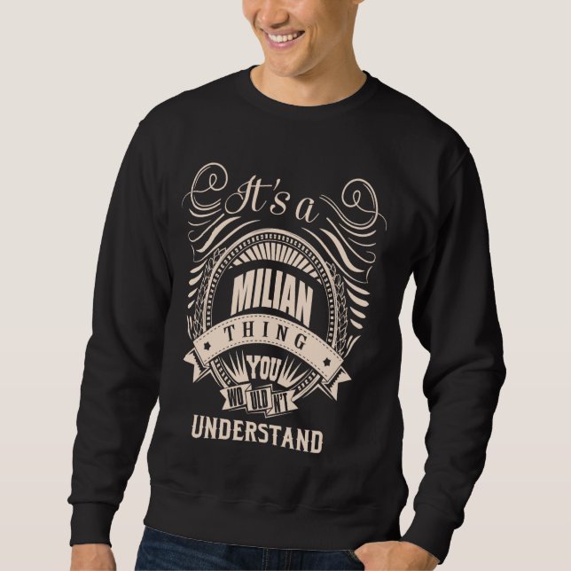 Sudadera Es algo MILÁN Regalos (Anverso)