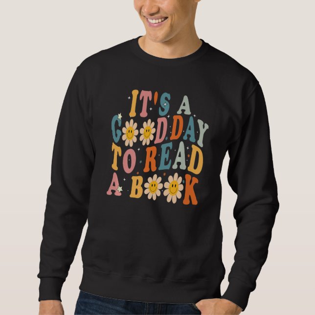 Sudadera Es Buen Día Para Leer Biblioteca De Lectura De Lib (Anverso)
