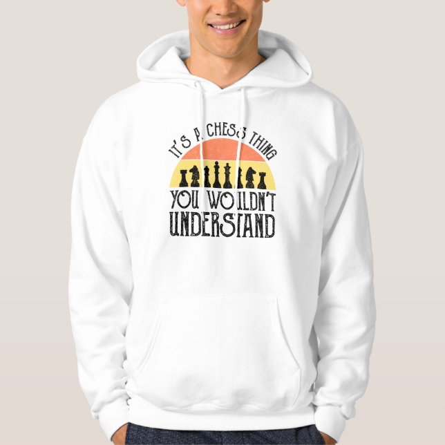 Sudadera Es cosa de ajedrez - no lo entenderías (Anverso)
