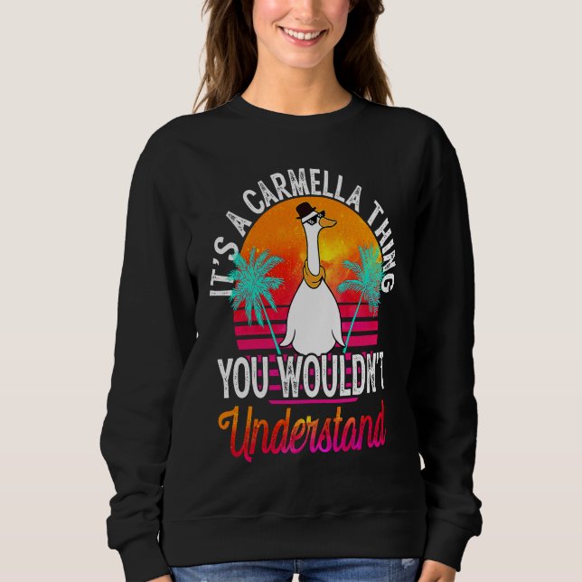 Sudadera Es Cosa De Carmella Que No Entenderías  Car (Anverso)