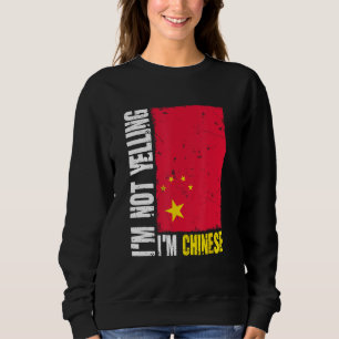 Sudadera Es curioso que no esté gritando, soy la bandera ch