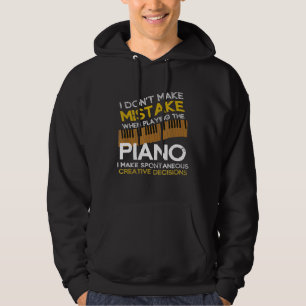 Sudadera Es Divertido Que No Me Equivoco Al Jugar El Piano