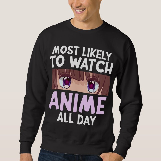 Sudadera Es Divertido Ver A Anime Lover (Anverso)
