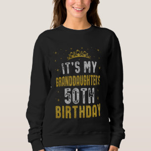 Sudadera Es el cumpleaños número 50 de mi nieta, 1975, 50 a