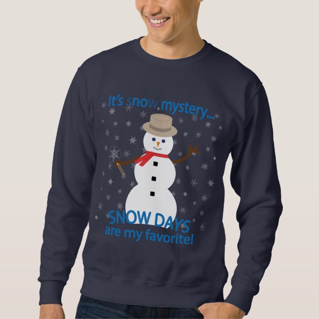 Sudadera Es el detective Snowman de now (Anverso)