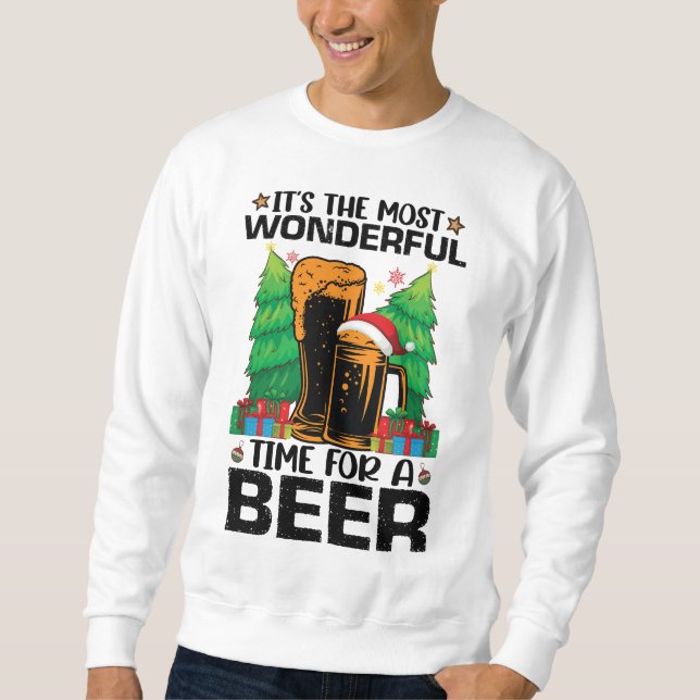 Sudadera Es El Momento Más Maravilloso Para Una Cerveza San (Anverso)